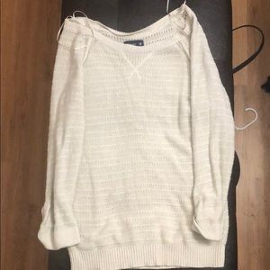 Oversized off the shoulder sweater